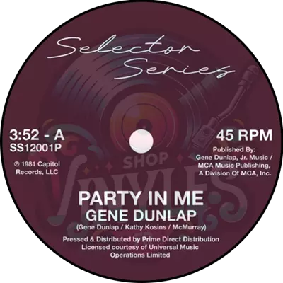 Gene Dunlap-Party In Me / Take My Love