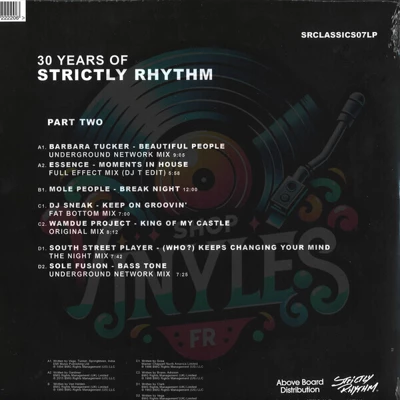 Mole People / DJ Sneak / Wamdue Project / Sole Fusion / Various Artists - 30 Years Of Strictly Rhythm - Part Two