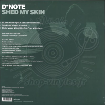 D*NOTE - SHED MY SKIN