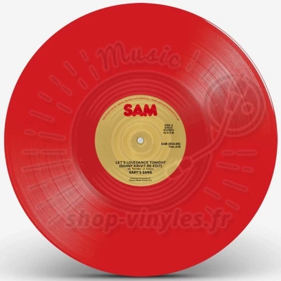 Gary's Gang - LETS LOVEDANCE TONIGHT - DANNY KRIVIT RE-EDIT (RED VINYL)