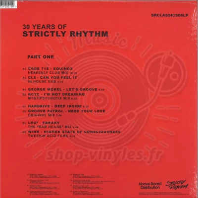 Various - 30 Years Of Strictly Rhythm - Part One (Red Vinyl Repress)