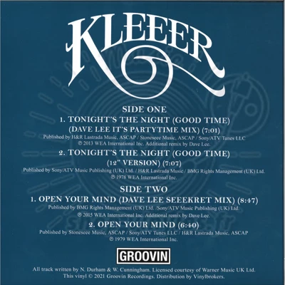 Kleeer - TONIGHTS THE NIGHT (GOOD TIME)