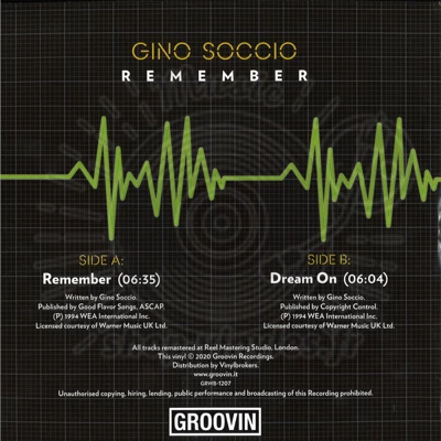 Gino Soccio - Remember/Dream On