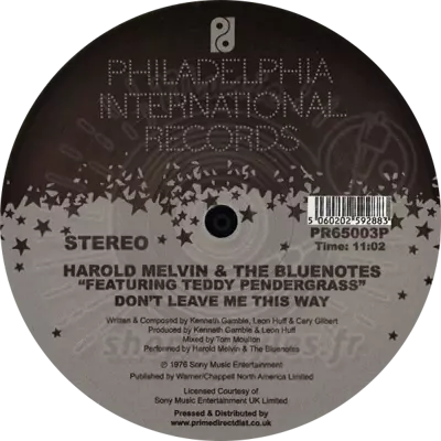 Harold Melvin & The Blue Notes Feat. Teddy Pendergrass - Bad Luck / Don't Leave Me This Way (tom Moulton Mixes)