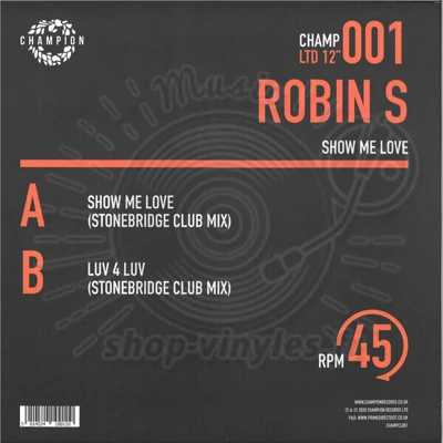 Robin S - Show Me Love EP