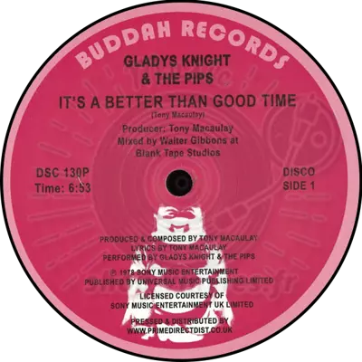 Gladys KnightThe Pips - It's A Better Than Good Time